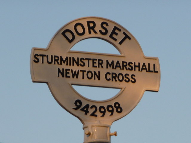 Sturminster Marshall: detail of Newton Cross signpost