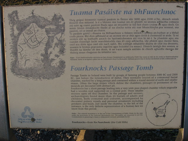 Information sign at Fourknocks