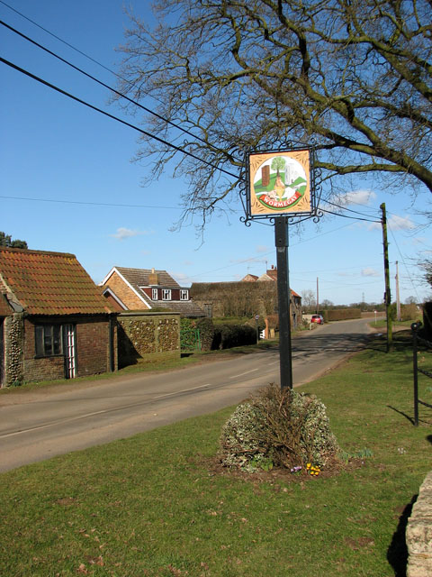 Wormegay village sign