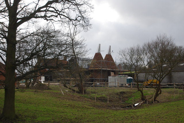 Little Dunk's Farm Oast house being converted