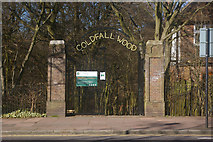 TQ2790 : Entrance to Coldfall Wood, Creighton Avenue, Muswell Hill, London N10 by Jim Osley
