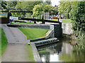 SP1391 : Birmingham and Fazeley Canal at Minworth Top Lock, Birmingham by Roger  D Kidd