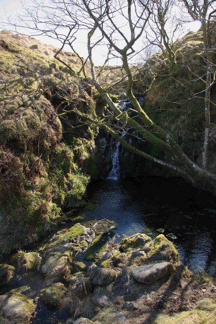 Shavercombe Waterfall © Guy Wareham :: Geograph Britain and Ireland