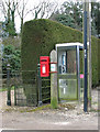 Telephone and postbox