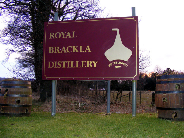 Royal Brackla Distillery Sign