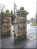 NZ2813 : Gilded gates, South Park Darlington by Stanley Howe
