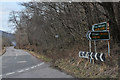 NN0046 : Road signs at the junction at the head of Loch Creran by Steven Brown