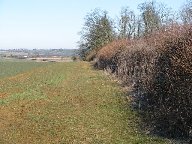 Bridleway runs along the field boundary