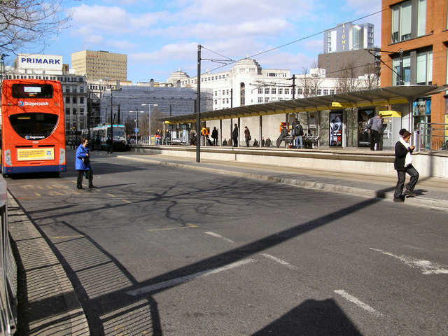 Parker Street and Piccadilly Gardens Tram Station