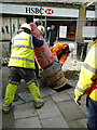 Installing a postbox, Canal Walk, Swindon (3 of 4)