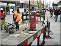 Installing a postbox, Canal Walk, Swindon (4 of 4)