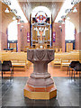 St Barnabas, Calton Avenue, Dulwich, London SE21 - Font