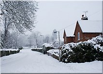 SU7372 : Whiteknights Road in the snow by Simon Mortimer