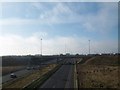 O1843 : View south along the M1 from the Dublin Airport junction by Eric Jones