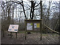 Information boards in Trosley Country Park