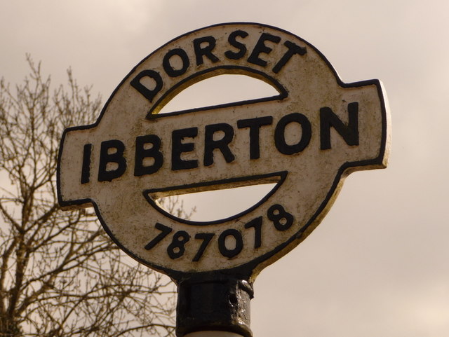 Ibberton: detail of village signpost