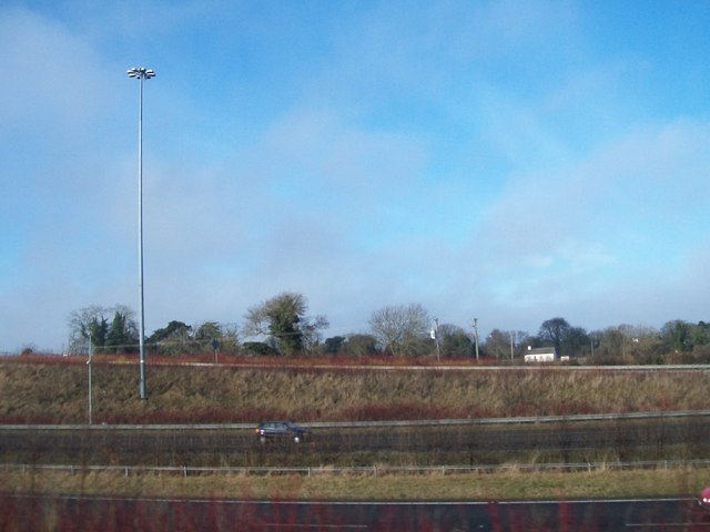 The M1 from the approach road to Dublin Airport