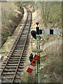 Surviving track West of Fencote station.