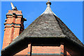 SK5349 : Tower roof and chimney by David Lally