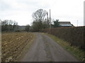 Access road to Coakham Lodge Farm