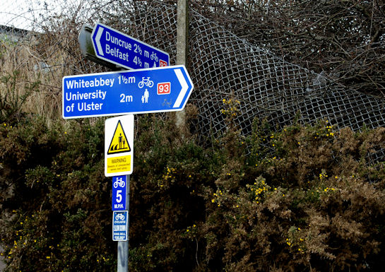 National Cycle Network sign, Whitehouse