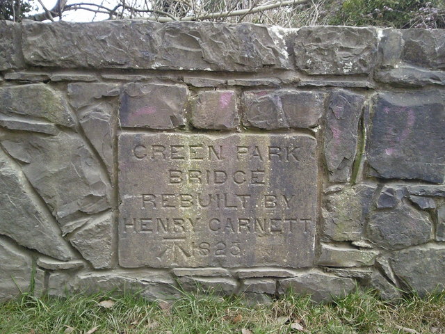 Plaque, Green Park Bridge, Co Meath