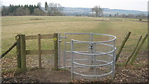 TQ4453 : Kissing Gate in Squerryes Park by David Anstiss