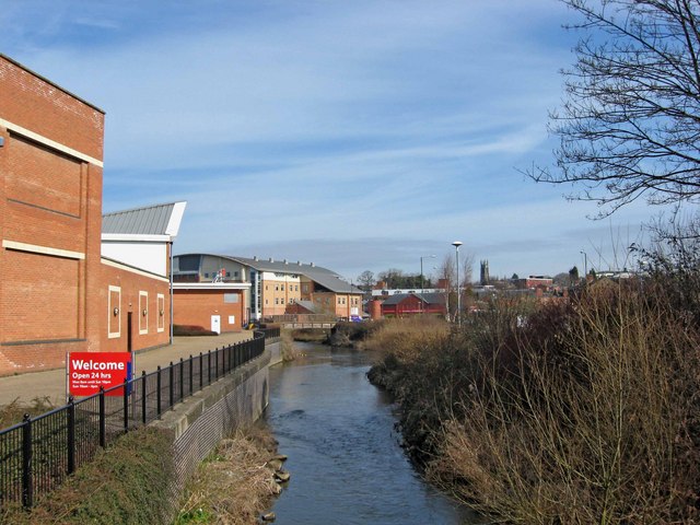 River Stour near Tesco, looking north
