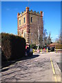 Water tower north of Uxbridge Common