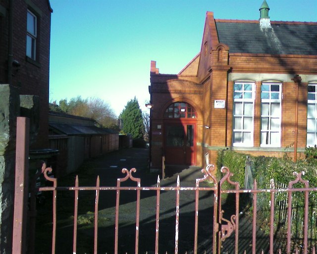 Eirias High School, A block entrance, Colwyn Bay