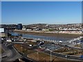 View north-east from the top of the Kingsway Car Park