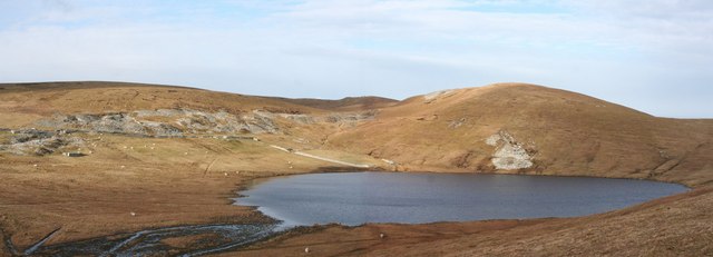 Loch of Aithness and old slate quarries