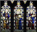 TL9190 : The church of St Ethelbert in East Wretham - C19 stained glass by Evelyn Simak