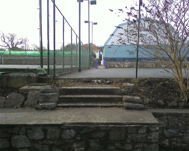 Disused steps, Eirias Park, Colwyn Bay