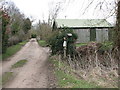 A shed beside the footpath