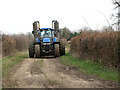 Heavy traffic on farm track