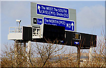 J3574 : Motorway sign, Belfast (3) by Albert Bridge