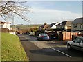 Coed-Y-Canddo Road heads away from the junction with Hand Farm Road, New Inn