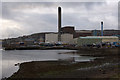 View across the Small Boat Harbour towards Lerwick Power Station