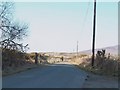 View north along the backroad linking Rhoslan and Dolbenmaen