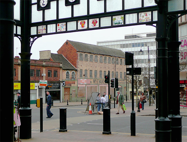 Crossroads by the market, Wolverhampton