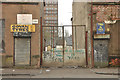 Neglected industrial buildings on Fairley Street, Govan