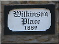 Date plaque on Wilkinson Place