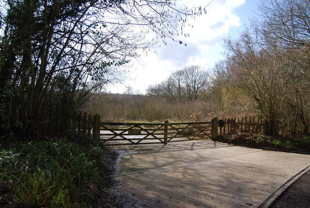Entrance to Combwell Wood, Roger's Rough Rd