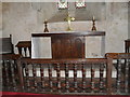 The altar at St Botolph, Hardham