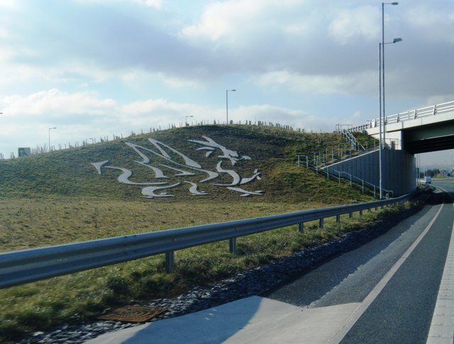 A550 travelling into Wales