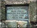 Plaque on the Jubilee Seat, Bincombe Cross