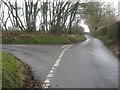 Lane junction near Hastingleigh