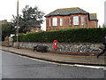 Seat by the postbox in Shelley Road