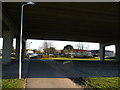 SZ0193 : Poole : Fleets Corner - Roundabout & Road Bridge by Lewis Clarke
